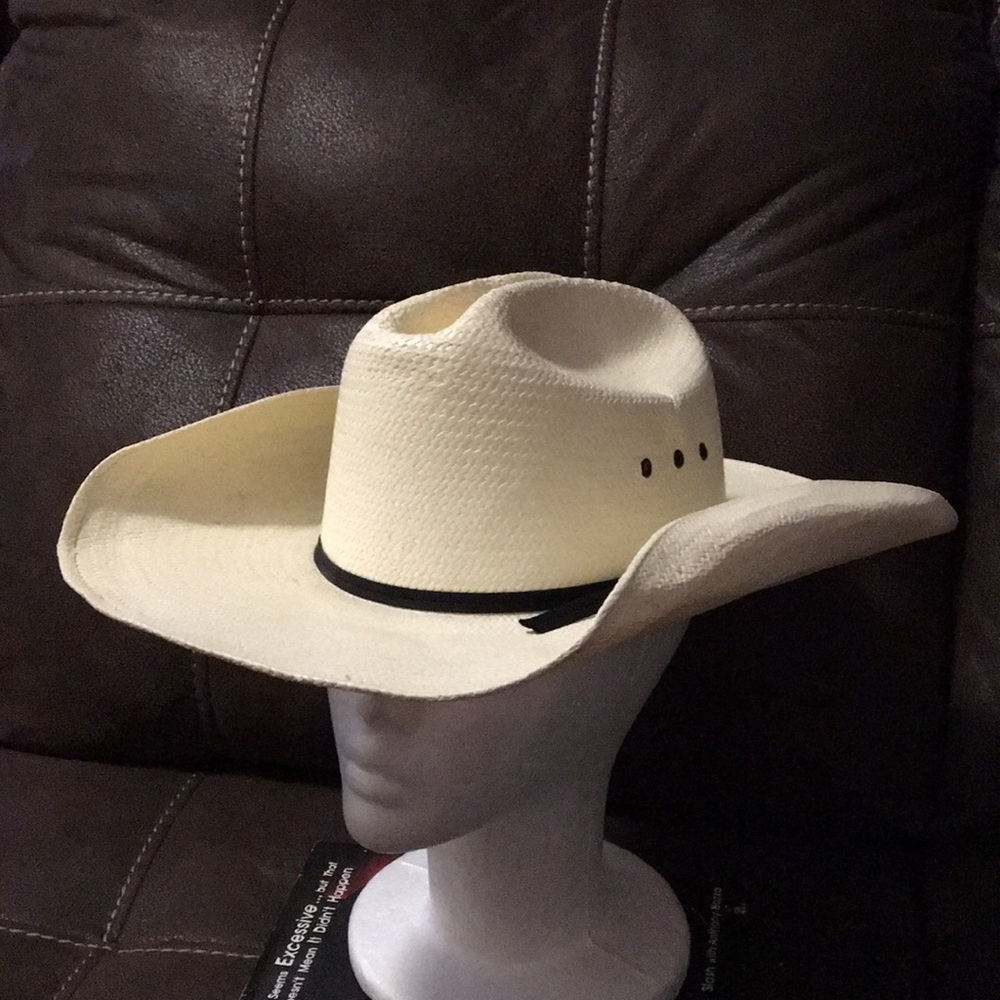 Formosan Texas Hat Company straw cowboy hat Made in Mexico 7 1/8”